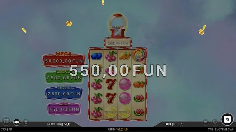 Sweet Candy Cash Stash - основна игра со добивка на линија