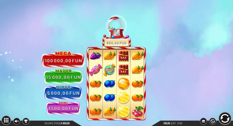 Sweet Candy Cash Stash - кеш монети во Hold and Win рунда